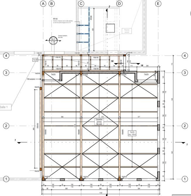 Extension du gymnase — Collège de Buchy — vue 3